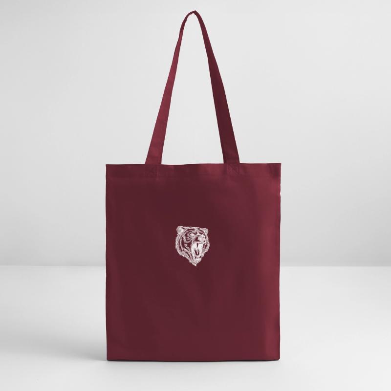 Wild evil bear head with sharp teeth Stanley/Stella Organic Tote Bag