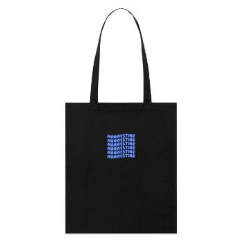 Manifesting light blue - Stanley/Stella Bio-Stoffbeutel - Schwarz - Vorne