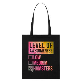 hamster - Tote bag bio Stanley/Stella - noir - Devant