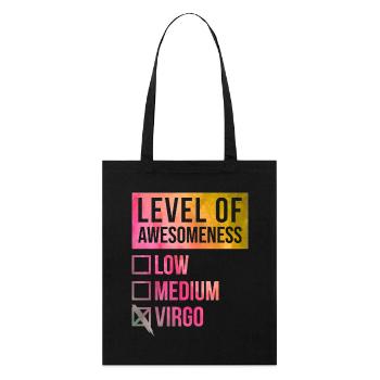 Virgo - Stanley/Stella Organic Tote Bag - black - Front