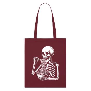 Nouilles Squelettes Aspirant - Tote bag bio Stanley/Stella - bordeaux - Devant
