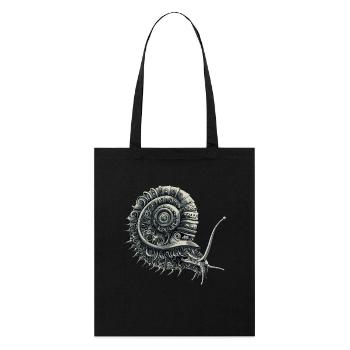 Crinchy Schnecke - Stanley/Stella Bio-Stoffbeutel - Schwarz - Vorne