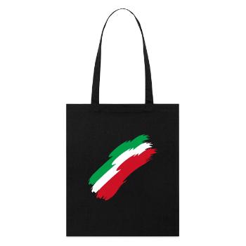 Iran - Fahne - Farben - Landesfarben - Geschenk - Stanley/Stella Bio-Stoffbeutel - Schwarz - Vorne