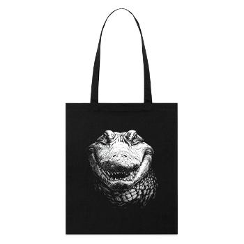 Alligator Portrait Prédateur Animaux Animal - Tote bag bio Stanley/Stella - noir - Devant