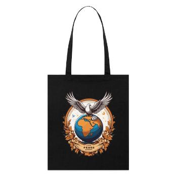 World Peace on Earth - Stanley/Stella Organic Tote Bag - black - Front