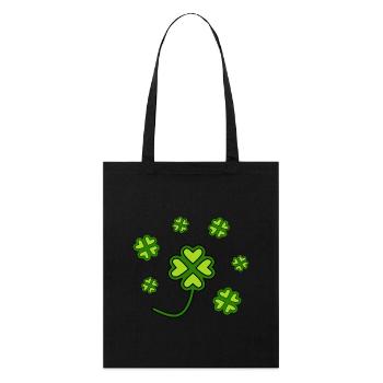 Trèfles de la Saint-Patrick - Tote bag bio Stanley/Stella - noir - Devant