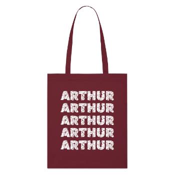 Arthur Arthur - Stanley/Stella Bio-Stoffbeutel - Burgunderrot - Vorne