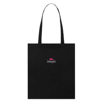 Lieblingsplatz Kissen mit Herz Geschenk - Stanley/Stella Bio-Stoffbeutel - Schwarz - Vorne