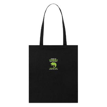 Caméléon sort drôle - Tote bag bio Stanley/Stella - noir - Devant