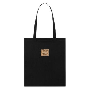 Randonnée Quitter la route prendre les sentiers - Tote bag bio Stanley/Stella - noir - Devant
