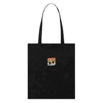 Bière Rétro Design - Tote bag bio Stanley/Stella - noir - Devant