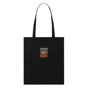 Playbill writer - Stanley/Stella Organic Tote Bag - black - Front