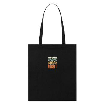 Main de scène - Tote bag bio Stanley/Stella - noir - Devant