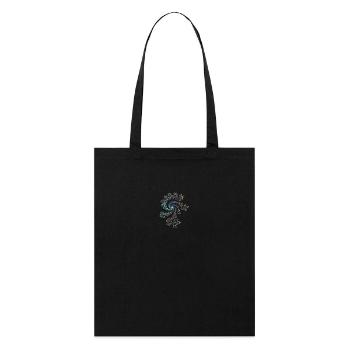 Fractale - Tote bag bio Stanley/Stella - noir - Devant