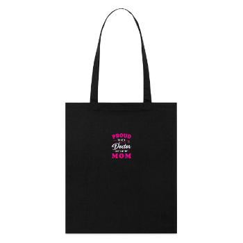 Médecin cadeau de fin de diplôme Médecins Famille - Tote bag bio Stanley/Stella - noir - Devant