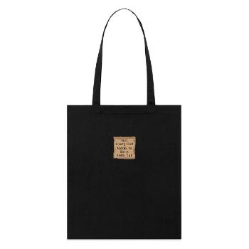 Tous les appels n’ont pas besoin d’être un appel vidéo - Tote bag bio Stanley/Stella - noir - Devant