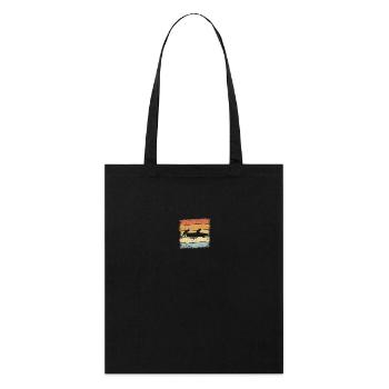 Bob Sled Sunset - Stanley/Stella Organic Tote Bag - black - Front