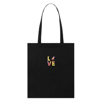 Les chevaux aiment - Tote bag bio Stanley/Stella - noir - Devant