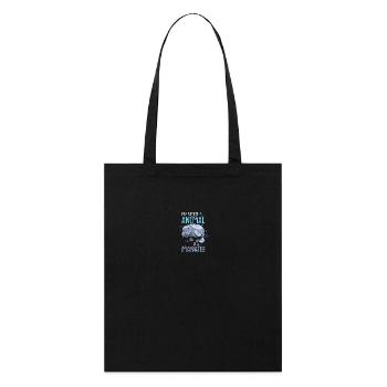 Lamantin Mon animal de pouvoir est un lamantin - Tote bag bio Stanley/Stella - noir - Devant