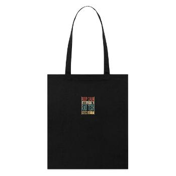 Rad Tech Retro Gift - Stanley/Stella Organic Tote Bag - black - Front