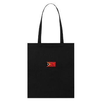 Drapeau du pays Timor oriental Timor Leste - Tote bag bio Stanley/Stella - noir - Devant