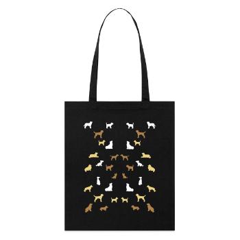 Balanced dogs - Stanley/Stella Organic Tote Bag - black - Front