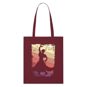 Flamenco Danse - Tote bag bio Stanley/Stella - bordeaux - Devant