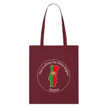 C’est là que mon histoire commence | Portugal - Tote bag bio Stanley/Stella - bordeaux - Devant