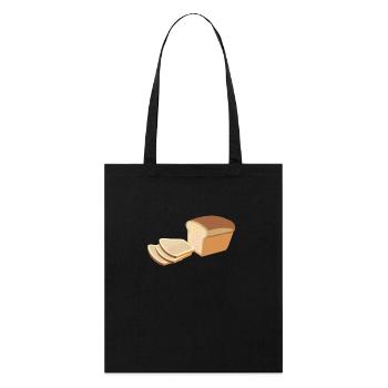 Pain pain pain pain grillé - Tote bag bio Stanley/Stella - noir - Devant