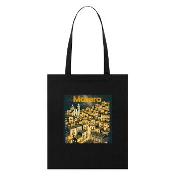 Matera, Italie, Veilles, Vacances, Sud - Tote bag bio Stanley/Stella - noir - Devant