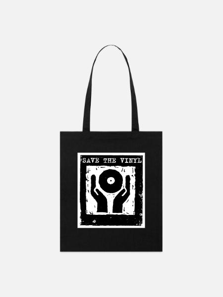 SaveTheVinyl - Stanley/Stella Bio-Stoffbeutel - Schwarz