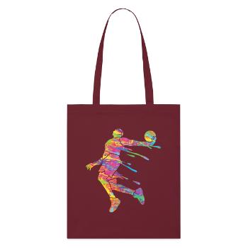 Basketteur Coloré Paint Slam Dunk Sports - Tote bag bio Stanley/Stella - bordeaux - Devant
