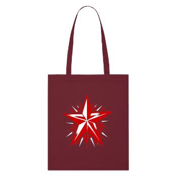 Etoile Rouge, Communisme, Marxisme - Tote bag bio Stanley/Stella - bordeaux - Devant