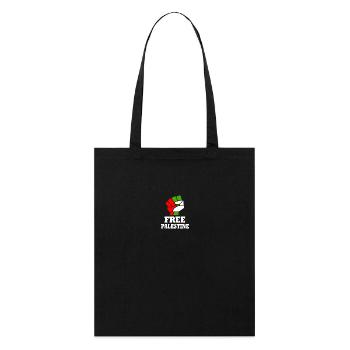 Free palestine - Stanley/Stella Organic Tote Bag - black - Front