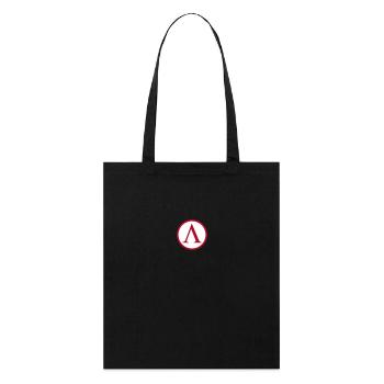 Spartan roundel - Stanley/Stella Organic Tote Bag - black - Front