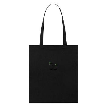 Poireau ou pas poireau? - Tote bag bio Stanley/Stella - noir - Devant