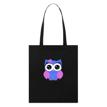 Owl Puple - Stanley/Stella Organic Tote Bag - black - Front