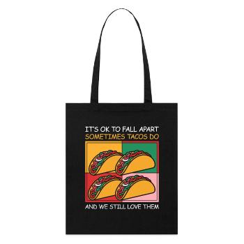 Self-love and a smile - Stanley/Stella Organic Tote Bag - black - Front