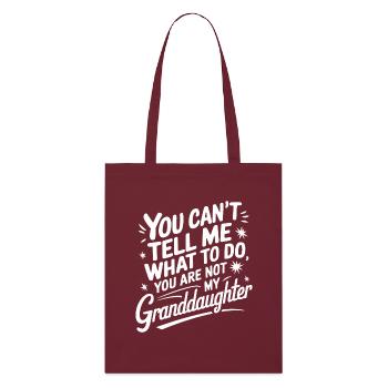 Papy Grand-père Famille Fête des pères - Tote bag bio Stanley/Stella - bordeaux - Devant