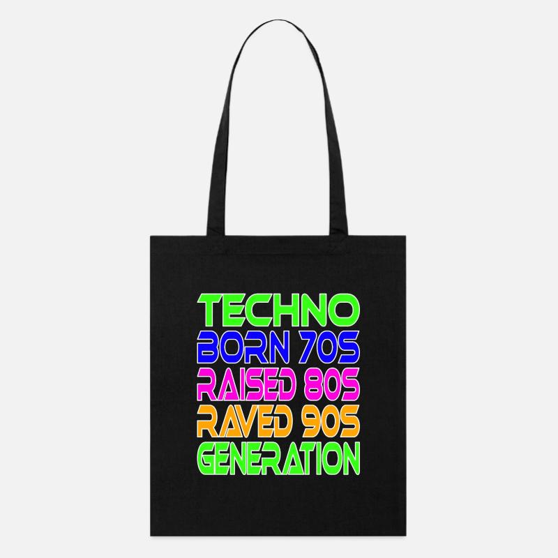 Génération Techno - Tote bag bio Stanley/Stella - noir