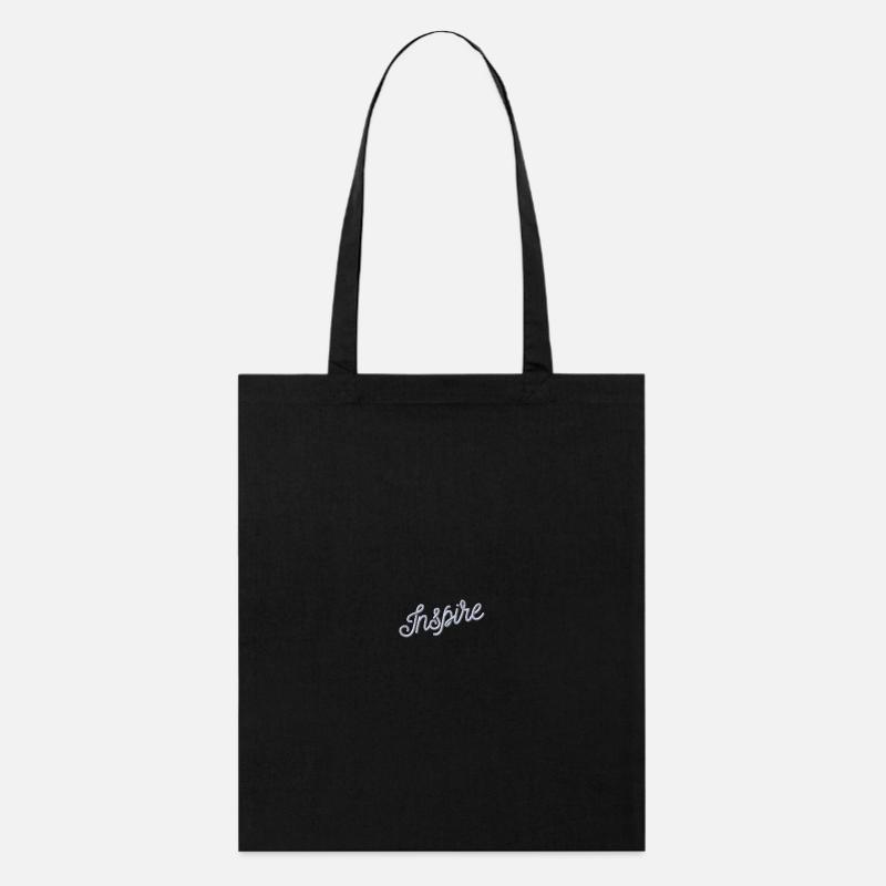 Inspire bestickt - Stanley/Stella Bio-Stoffbeutel - Schwarz