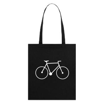 bike fahrrad fixie rad drahtesel - Stanley/Stella Bio-Stoffbeutel - Schwarz - Hinten