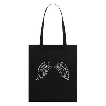 Wings - Stanley/Stella Organic Tote Bag - black - Back