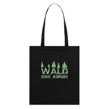 La forêt au lieu de l'asphalte - Tote bag bio Stanley/Stella - noir - Dos