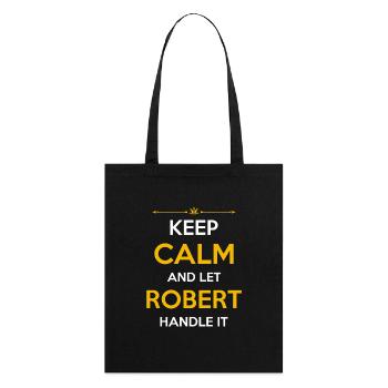 Robert Name Gift - Stanley/Stella Organic Tote Bag - black - Back