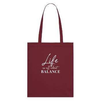 Balance - Tote bag bio Stanley/Stella - bordeaux - Dos