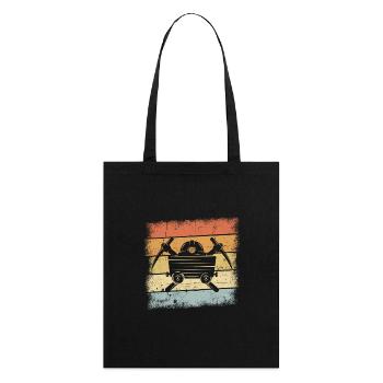 Mining - Stanley/Stella Organic Tote Bag - black - Back