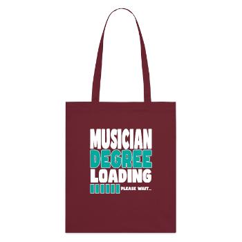 Musician invites training - Stanley/Stella Organic Tote Bag - burgundy - Back