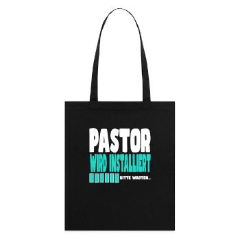 Pastor wird installiert - Stanley/Stella Bio-Stoffbeutel - Schwarz - Hinten