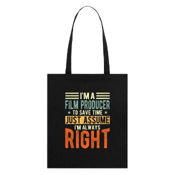 Producteur de films - Tote bag bio Stanley/Stella - noir - Dos